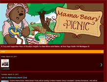 Tablet Screenshot of mamabearspicnic.com